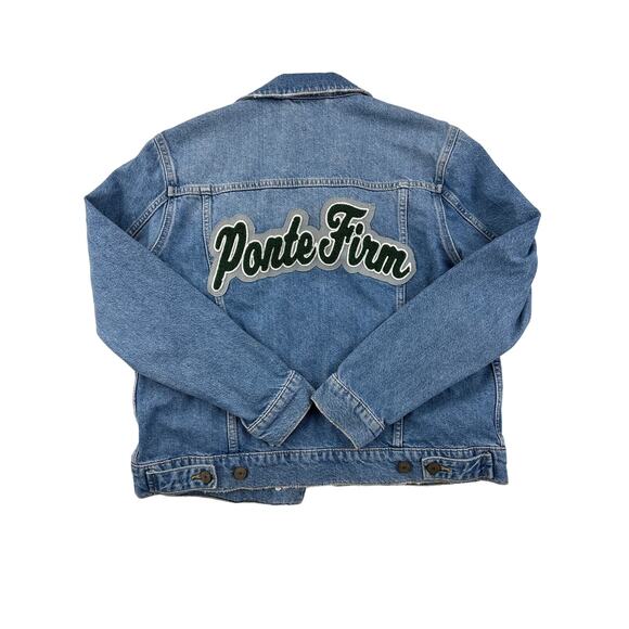 RAILS - Mulholland Jacket Custom Embroidery Ponte Firm in Blue and Green - Picture 3 of 3